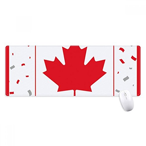 Tapis de souris grand format feuille d'érable pour éviter les glissements