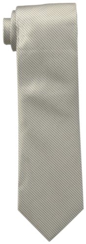 Calvin Klein Men s Steel Micro Solid B Tie, Taupe, One Size