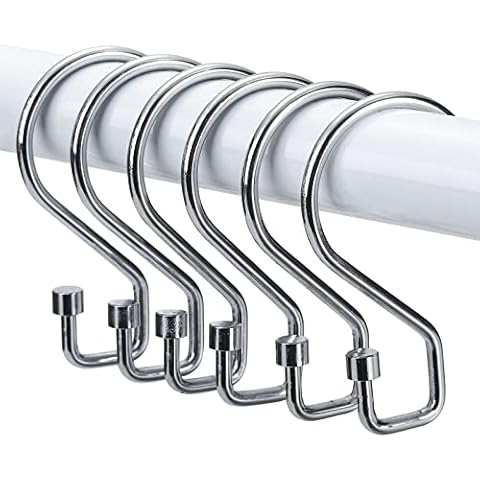 Goowin Rustproof S Shape Shower Curtain Hooks Cover