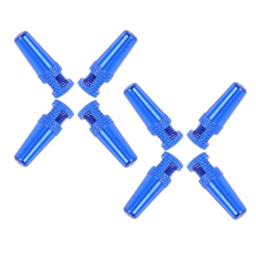 Cubiertas de válvula para bicicleta Lurrose 8 piezas azules miniatura 1