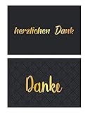 2 Stück Premium Dankeskarten (Klappkarten) mit 2 Umschlägen, Danke, Dankeschön, Karten, Dankekarten, Hochzeit, Geburt, Baby, Taufe, Abschied, Geburtstag, Jubiläum
