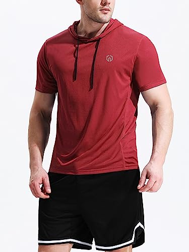 NELEUS Dry Fit Workout Athletic Muscle Tank Top Running Shirts with Hoods - Image 3