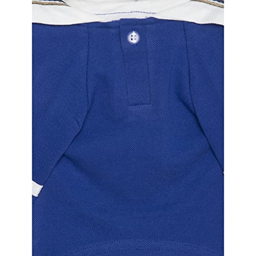 Image of Lulala Dog Shirt with Sea Lover Dog Shirt - Cotton Shirt for Dogs Summer Tshirt with Polo Collar Navy Captain Costume for Dogs (20Inch,Blue-White)