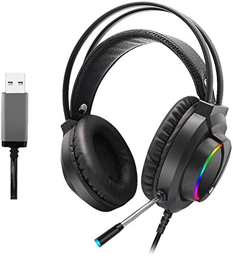 Amazon.com: 7.1 Colorful RGB Luminous Headphones Gaming Headset