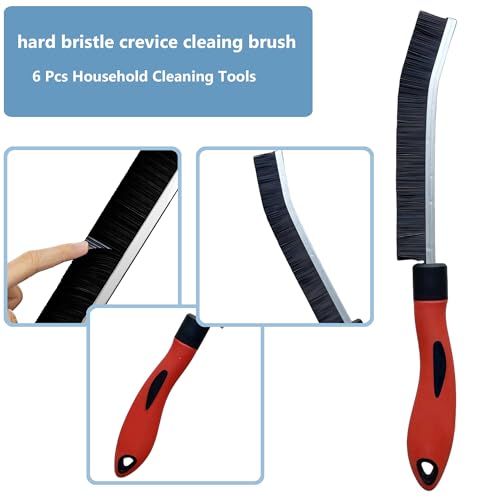 Image of Gap Cleaning Brushes,Small Conner Crevice Cleaner Essentials Home Cleaning | Crevice Brushes for Women Men, Hard Bristle Small Space Scrub for Household House Bathroom Kithen Window Shower Sink