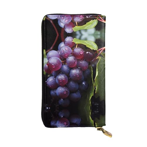 Porte-cartes et monnaie dans cette pochette longue Fresh Grapes zippée