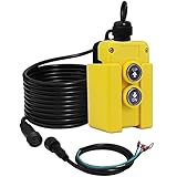 3 Wires Dump Trailer Remote Control Switch 12v DC Hydraulic Pump Power Unit Up Down Control Switch for Single Acting Hydraulic Dump Trailer Controller Truck Tipper Lift Gate Hoist