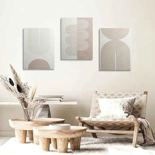 Cuadro abstracto de estilo bohemio con estampado geométrico para pared de salón 5
