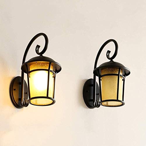 Lanterne en verre de qualité supérieure pour applique murale rétro - 5