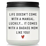 Funny Mothers Day Gifts from Daughter Son Kids, Mothers Day Gift Basket, Unique Birthday Gift for Mom, Mother in Law Mama Bonus Mom Gifts, Self Care Relaxation Candle for Women Who Have Everything