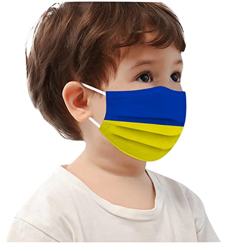 YOYOA 50 Stück Mundschutz Kinder Einweg 3-lagig mit Motiv Bunt MNS Mund und Nasenschutz Bedeckung 3D Cartoon Druck Schutzmasken Atmungsaktiv Kindermasken für Junge Mädchen Schule (A#45, Einheitsgröße) Cover