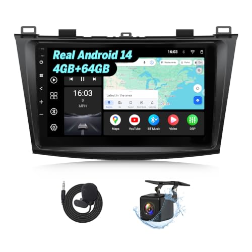 Eonon 4+64GB 9" Android 14 Car Stereo for Mazda 3 2010-2013
