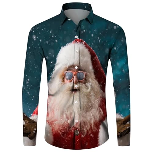 Chemise homme boutonnière imprimée tendance casual chic hiver festive