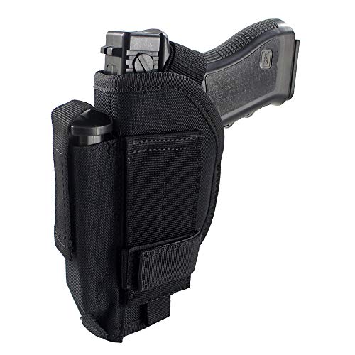 Depring Tactical Belt Holster With Mag Pouch Universal Outside The Waistband Holster Black #TOP1