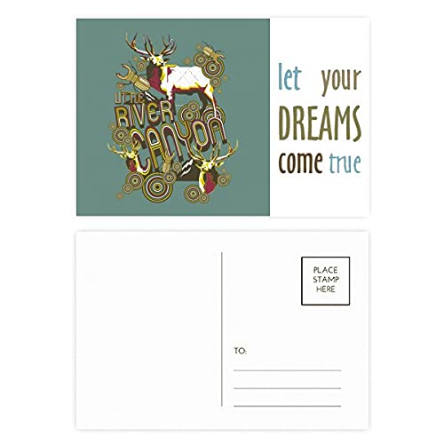 Cartes postales de remerciement renne et insectes pour exprimer votre gratitude sincère