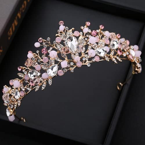 Miniatura 6 de Corona de novia Tiara de boda Joyería nupcial Niña Tocado Princesa Lujo Elegante Para Cumpleaños Quinceañera Desfile Prom