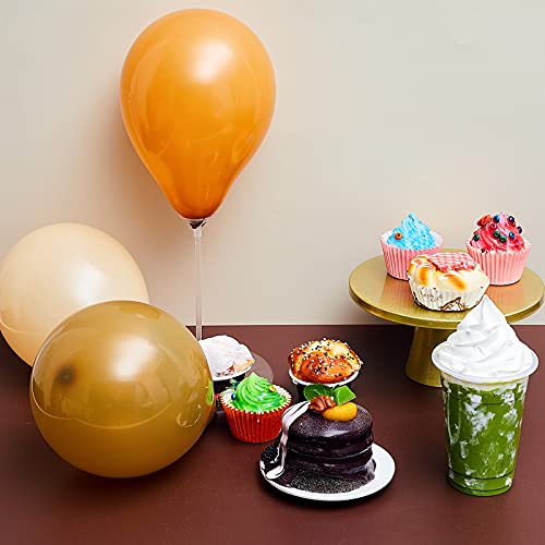 120 Pieces 5 Inch Retro Latex Balloons Retro Party Balloons For Baby Shower Birthday Wedding Engagement Graduation Party Art Performance Reveal Decoration (Caramel, Coffee, Apricot) #TOP2