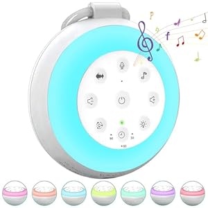 Newest Sound Machine for Baby Adult, Portable White Noise Machine with 24 Soothing Sounds, 7 Night Light, Wireless Speaker, 3 Timer, Memory Function, Sleep Machine for Home, Sleeping, Travel