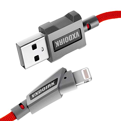 Black Friday - 40% OFF Vxdoirk MFi Certified iPhone Charger Lightning Cable 3FT High Stretch Nylon Weave USB Charging & Syncing Cord Compatible iPhone Xs/Max/XR/X/8/8Plus/7/7Plus/6S/6S Plus/SE/iPad/Nan More