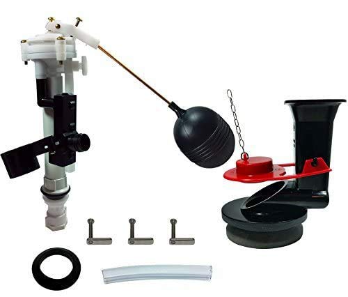 FlushLine Repair Kit Replaces Kohler 84499 (1B1X), Complete Toilet Tank Rebuild Kit—Flush Valve, Flapper, Ballcock/Fill Valve, Bolts & Gaskets—Also Fits 9269/30673, Made in USA