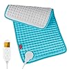 Comfytemp 12″x24″ Almohadilla Térmica Portátil, 9 Niveles de Ajuste de Temperatura, Apagado Automático, Espalda, Cuello, Hombros, Abdomen, Calentamiento Rápido, Alivia la Fatiga y el Dolor, Lavable