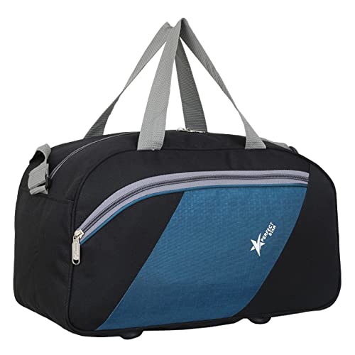 Image of PERFECT STAR 40L Duffle Bags for travellings | Carry Bag for Women Travel | Bag for travellin | Travel Bag for man | Luggage Bags for Women (Black Blue)