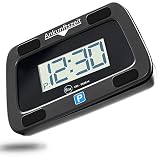 Parkwächter, Parkscheibe digital, elektronische Parkuhr, automatische Digitale Parkscheibe gemäß Straßenverkehrsordnung, Digitale Parkscheibe für das Auto, schwarz, 111 mm x 72 mm x 25 mm