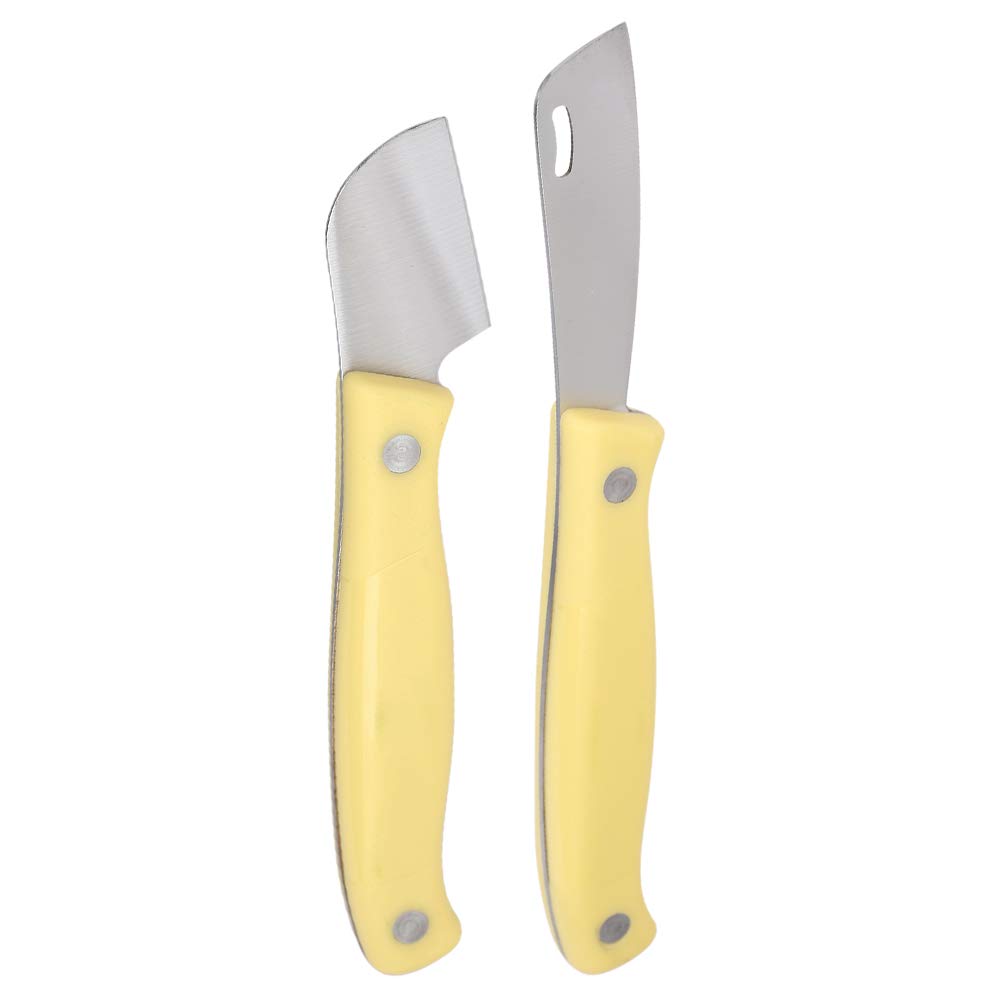 Ensemble de couteaux de greffage en acier au carbone, couteau de taille, greffage de semis, lame droite et incurvée pour arbres fruitiers, outils pour plantes, 2 paquets