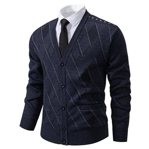 Chaqueta de punto hombre de corte ajustado manga larga y acabados de alta calidad 2