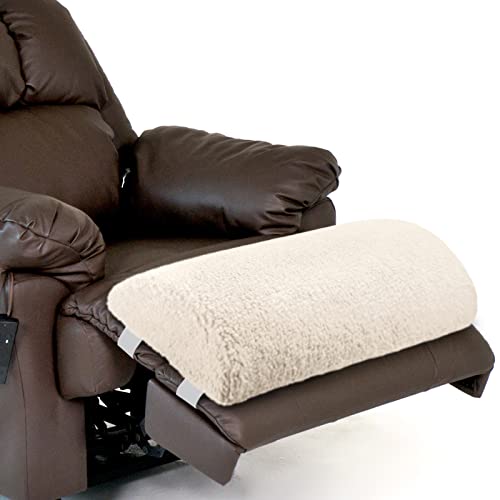Wesiti Recliner Foot Pillow Cushion High Resilience Sherpa Memory Foam Bolster Sleeping Rest Multipurpose Half Roll Leg Pillow Suitable for Bed Chair Sofa Headrest Back Lumbar Leg Support(Beige) by Wesiti - Used condition - US$17.55