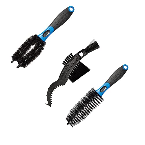 Oxford Motorbike and Bicycle Cleaning and Detailing Triple Brush Set,...