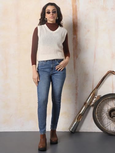 Image of High Star Women Skinny Fit Jeans Blue