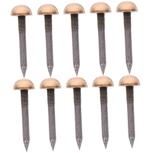 Cabilock 10 Piezas Pernos Decorativos de Bronce uñas Decorativas para Muebles boletín Decoracion uñas decoración Tachuelas metálicas para tapicería Tachuelas para tapicería de Muebles latón