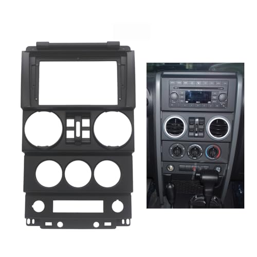 Cadre de façade d'autoradio stéréo de 22,9 cm pour Jeep Wrangler 2008 09 10 4 portes
