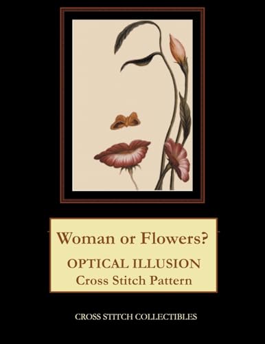 Woman or Flowers?: Optical Illusion Cross Stitch Pattern