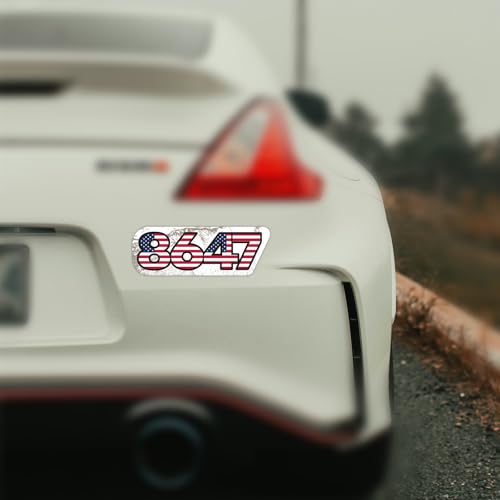 Image of 3pcs 8647 President Car Magnets, American Flag Bumper Stickers Campaign Magnetic Decal Political Bumper Stickers for Cars, Trucks & Vehicles (Style A)