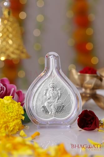 Image of 999 Pure Silver Laxmiji Paan Stand | Pooja Pan for Home Temple, Office & Hall Decor | Luxury Spiritual & Corporate Gift | Tabletop 4.25 inch x 3 inch inch