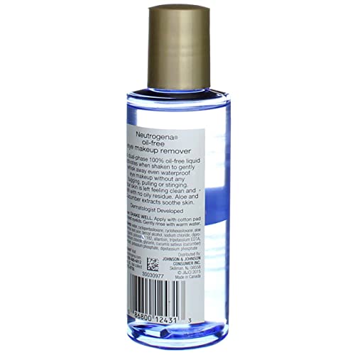 Image of Neutrogena Oil Free Eye Makeup Remover 3.8 oz (Pack of 4)