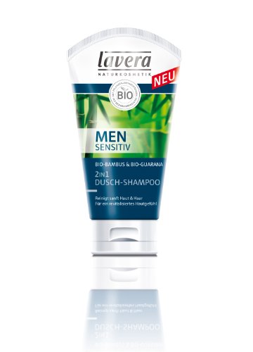 Preisvergleich Produktbild lavera Men sensitiv 2in1 Dusch-Shampoo, Duschgel für Männer 2er Pack (2 x 150 ml)