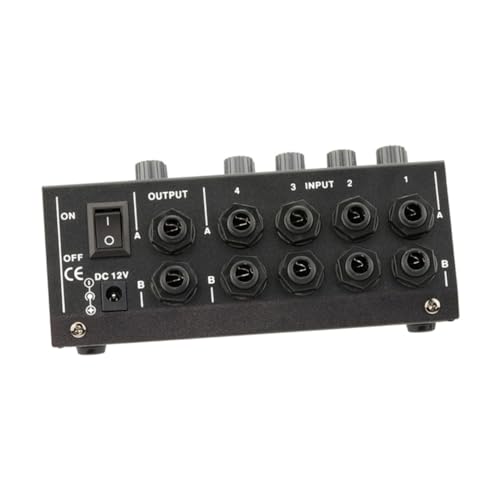 VICASKY Audio Mixer Professional Sound Mixer with Master Volume Knobs Supports Mic Line Input for Equipment Live Sound and Recording
