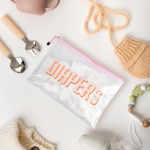 Image of 3pcs Hospital Bag Organizing Pouches for Labor and Delivery, Maternity Essentials Diaper Bag Organizer for Mom Travel (White, Large)