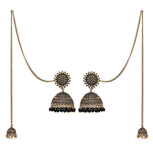 See full amazon price history chart for V L IMPEX Hot Fashion Oxidised Gold Plated Brass Jhumki Earrings for Women & Girls, Gold V L IMPEX Hot Fashion Oxidised Gold Plated Brass Jhumki Earrings for Women & Girls, Gold (B07TC9QX3B) Amazon Price History, Amazon Price Tracker