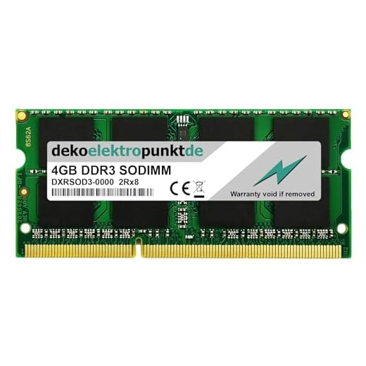 dekoelektropunktde 4 GB ramminne DDR3, alternativ komponent, lämplig för QNAP TS-251A-2G, TS 251A 2G | arbetsminne SODIMM PC3