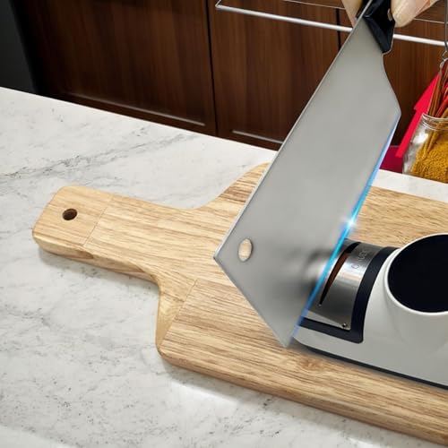 Aiguiseur électrique rechargeable et réglable pour couteaux de cuisine