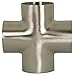 Dixon B9WWWW-G200P 304SS Polished Weld Cross, 2"