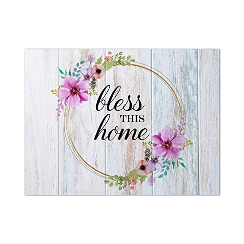 Plaque murale en bois pour salon et chambre décoration à suspendre