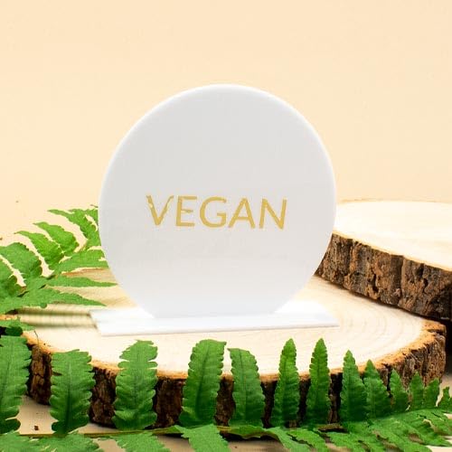 Partyrama.co.uk Multicolour Custom Vegan Food Acrylic Table Sign