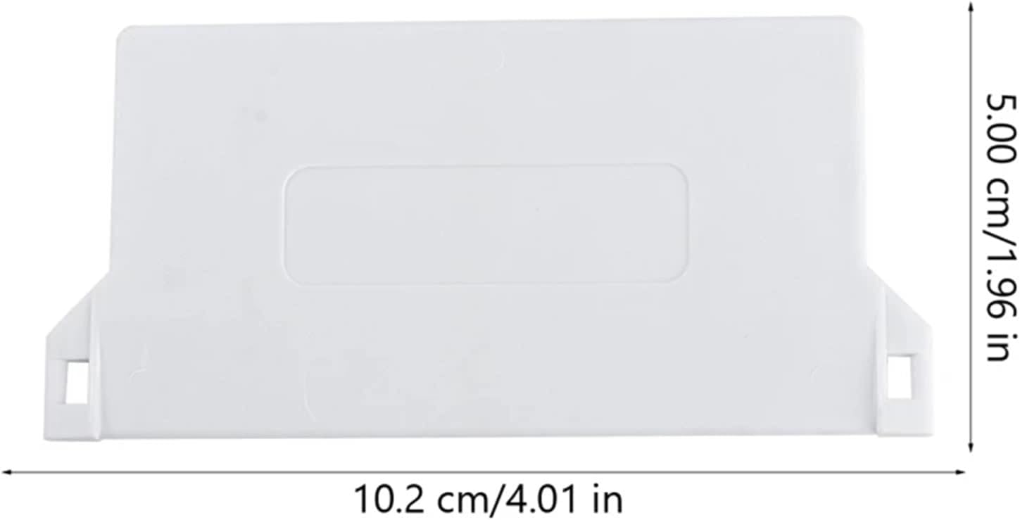60 Pcs Plastic Base Plate White Vertical Blind Bottom Weight Slats Accessory for Sliding Glass Door Patio Door Window