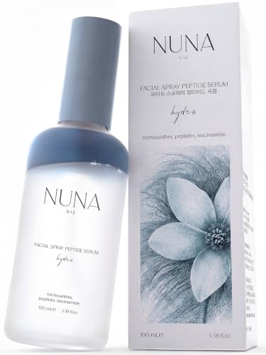 NUNA Ultra Hydrating Face Serum Spray with Peptides, Niacinamide, Hyaluronic Acid & Botanical...