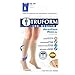 Truform Short Length 20-30 mmHg Compression Stockings for Men and Women, Reduced Length, Closed Toe, Beige, X-Large (short length)